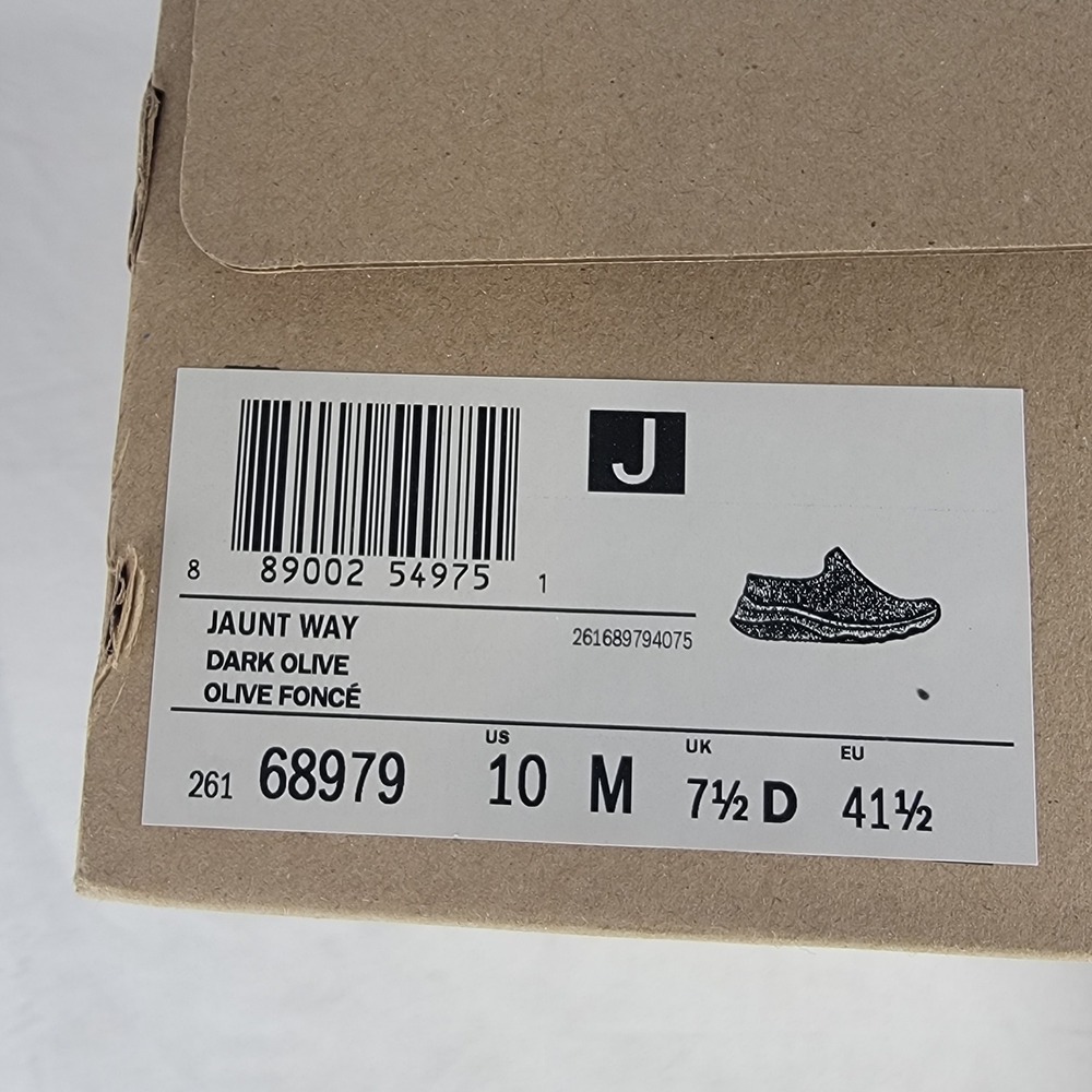 Clarks Jaunt Way Dark Olive Suede Zip Up Sneakers Mens 10 M 26168979 - Picture 8 of 8